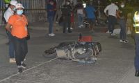 Esta fue una de las motocicletas involucradas en el accidente.
