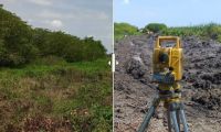 El antes y el después de Caño Ciego, en la Ciénaga Grande de Santa Marta.