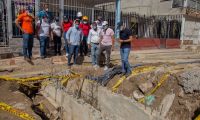 Obras en el barrio El Pando.