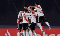 Celebración de uno de los goles de River Plate.