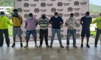 Presuntos integrantes de 'Los Lisos'.