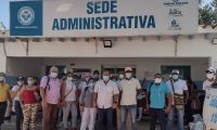 Manifestantes en la ESE Alejandro Próspero.