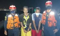 Pescadores rescatados en Santa Marta.