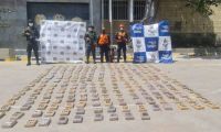 Droga incautada en Cartagena.