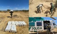 Droga hallada en La Guajira.
