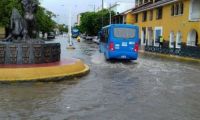 Lluvias en Santa Marta.