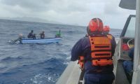 Rescate de los pescadores en Providencia.