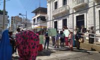 Protesta de familiares de capturados.