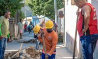 Obras de la Essmar en Colinas del Pando.