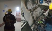 Bomberos en la clínica