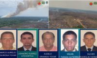 Cinco de los capturados del cartel de la desforestación en Colombia.