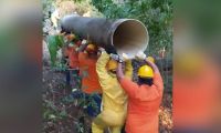 Trabajos en el río Piedras.