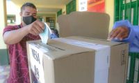 Material logístico para elecciones.