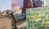 La protesta se llevó a cabo este miércoles. 