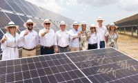 Esta planta fotovoltaica, con 23.744 paneles, y que forma parte de un conjunto de proyectos de distribución de 72 megavatios.
