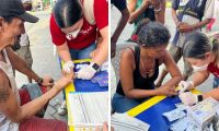 Los participantes de la jornada recibieron refrigerios y atención psicosocial.