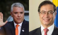 Iván Duque y Gustavo Petro.