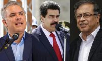 Iván Duque, Nicolás Maduro y Gustavo Petro.