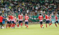 Celebración del gol de Nilson Castrillón.