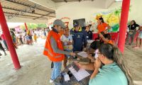 Entrega de ayudas humanitarias