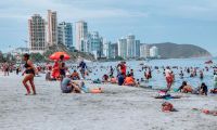 Turistas en Santa Marta