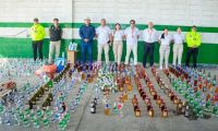 Botellas de licor adulterado