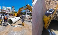 Obras de redes de alcantarillado