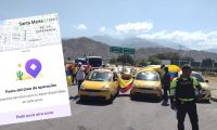 Paro de taxis en Santa Marta