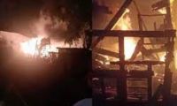 Incendio en el sector de Loma Roja, en el barrio Me Quejo, en el suroccidente de Barranquilla.