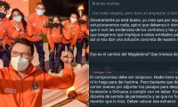 Trabajadores de varios municipios piden a la Gobernación que haga un llamado al contratista para que les pague.