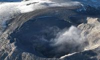 Actividad en el Volcán Nevado del Ruiz captada este sábado.