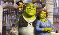 sherk, burro, fiona y gato con botas 