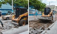 Plan de reposición de placas en Gaira.