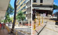 Obras en la carrera quinta