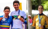 Los colombianos Miguel Ángel López con medalla de oro y Walter Vargas con plata, en la prueba femenina Diana Peñuela obtuvo medalla de plata.