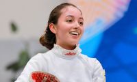 La esgrimista Carmen Correa ganó medalla de oro en los Juegos centroamericanos y del Caribe