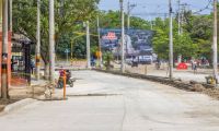 Obras en la calle 30.