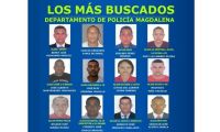 Cartel de los más buscados en el Magdalena.