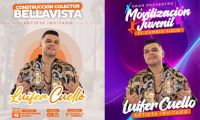 Afiches promocionales de las presentaciones de Luifer Cuello.