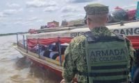 Personal de la Armada en operativos de búsqueda en Magangué