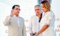 Gobernador Rafael Martínez y Rosita Jiménez.