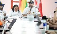 Consejo de gestión del riesgo de Bolívar que presidió el gobernador Yamil Arana