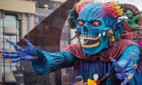 Carroza 'Contra viento y marea' carnaval de Pasto.