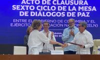 Cierre del sexto ciclo de diálogos entre el Gobierno y el ELN.