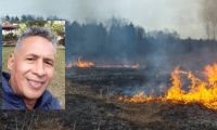 Alexander Márquez bombero que murió en incendio forestal.