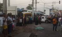 Accidente de tránsito en San Andrés 