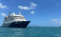 Crucero Island Sky, que zarpó de Santa Marta, llegó este domingo al Cabo de la Vela