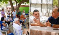 Alcalde Carlos Pinedo Cuello en el barrio Portal de las Avenidas.