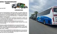 Comunicado del gremio de transportes del Magdalena.