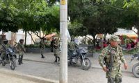 Ejército Nacional en las calles de Santa Marta. 